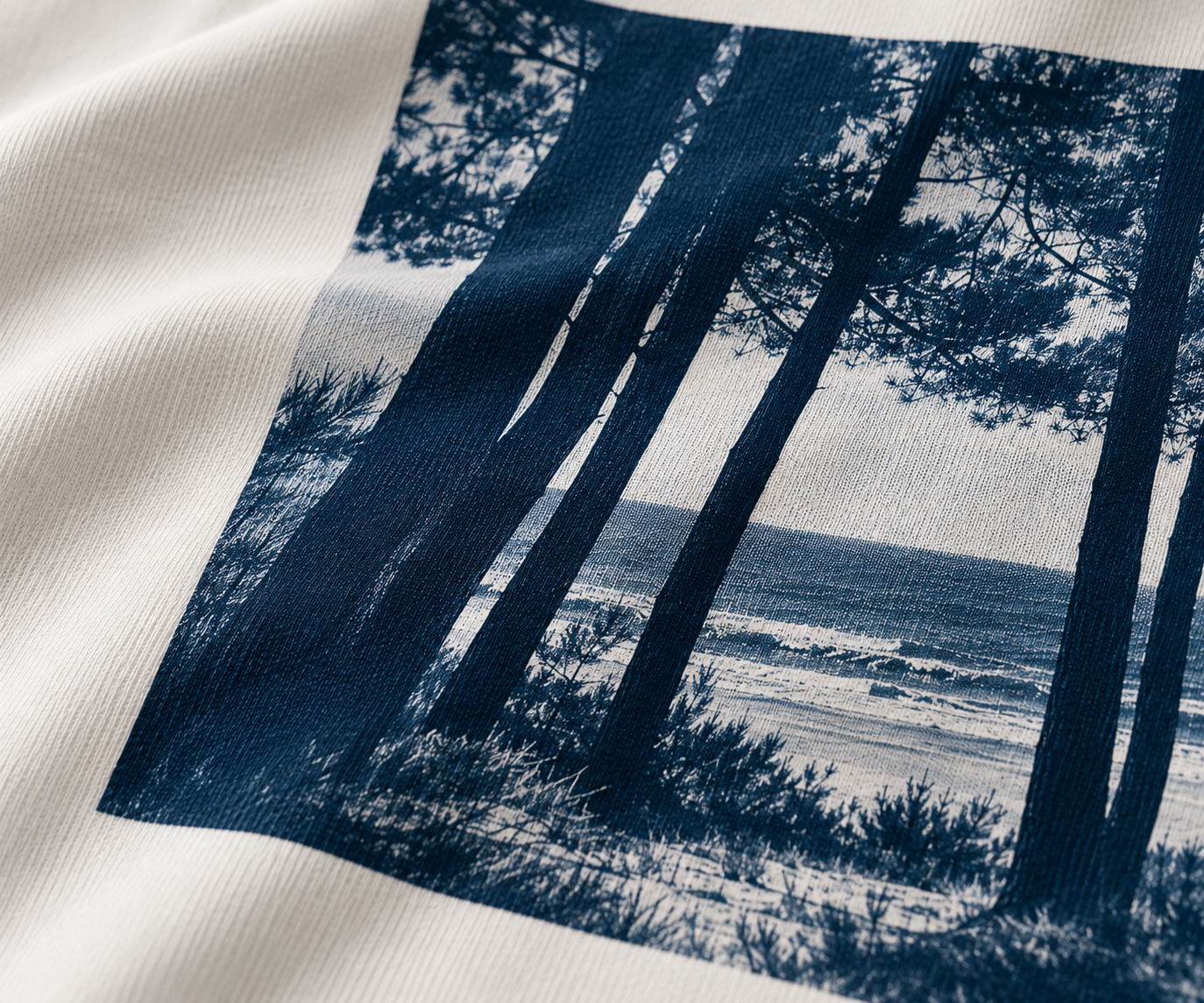 Matière et impression bleu de Prusse